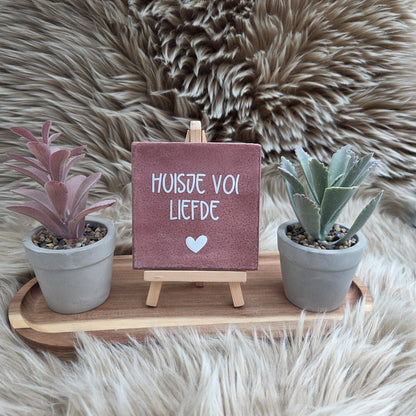 Robuust wenstegeltje: Huisje vol liefde