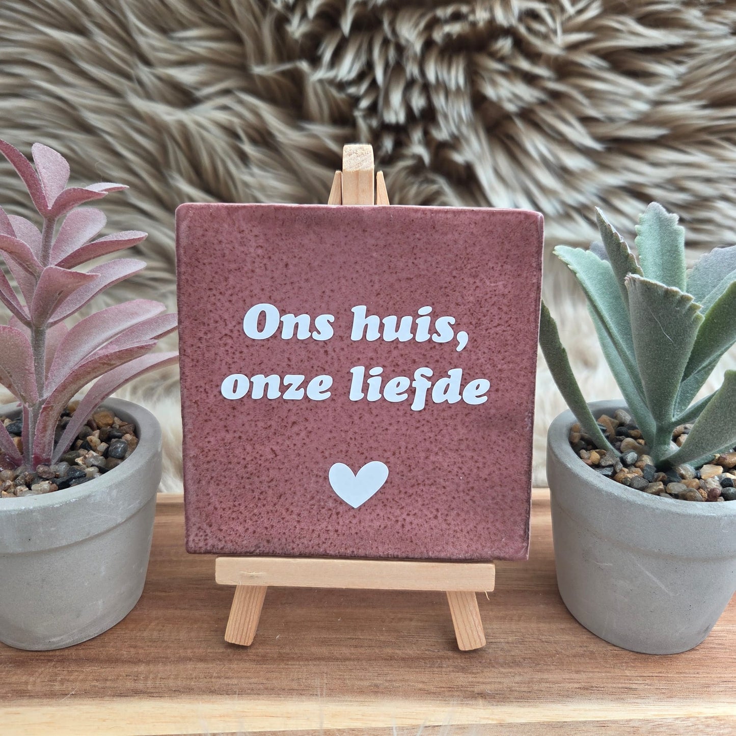 Robuust wenstegeltje: Ons huis, onze liefde