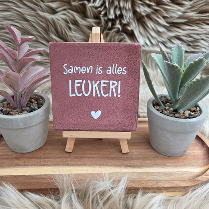 Robuust wenstegeltje: Samen is alles leuker!