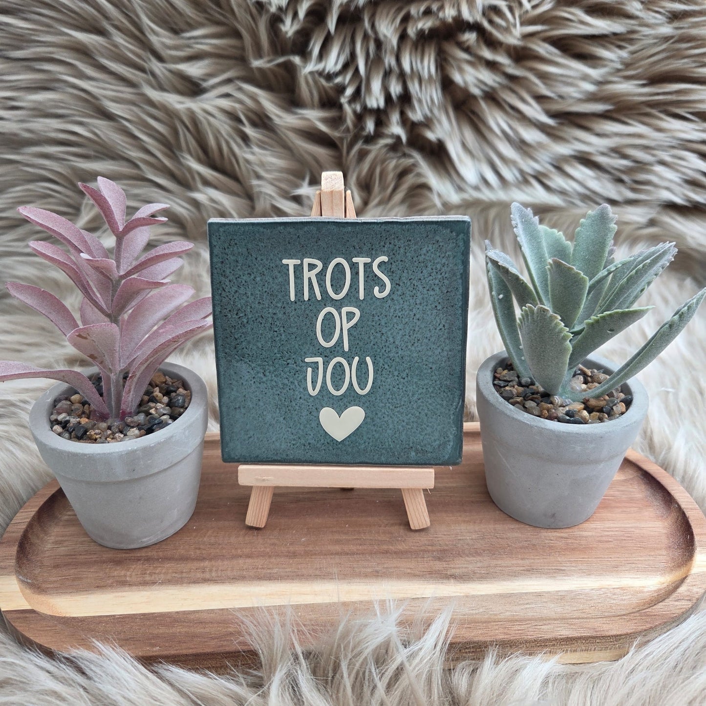 Robuust wenstegeltje: Trots op jou