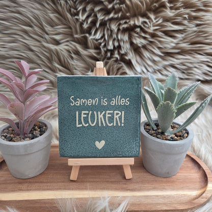 Robuust wenstegeltje: Samen is alles leuker!