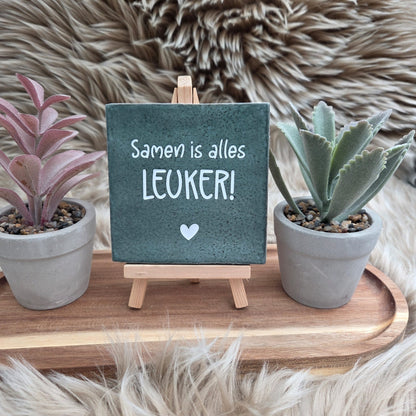 Robuust wenstegeltje: Samen is alles leuker!