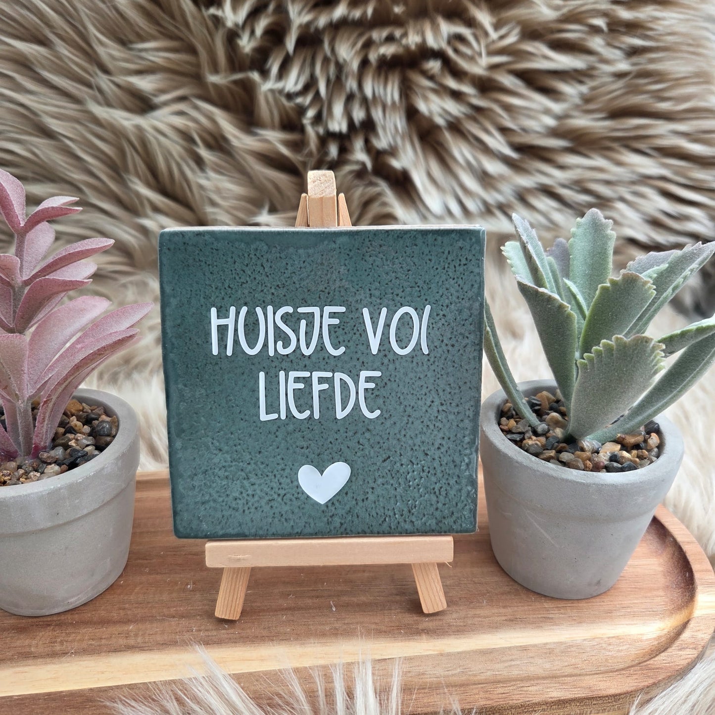 Robuust wenstegeltje: Huisje vol liefde