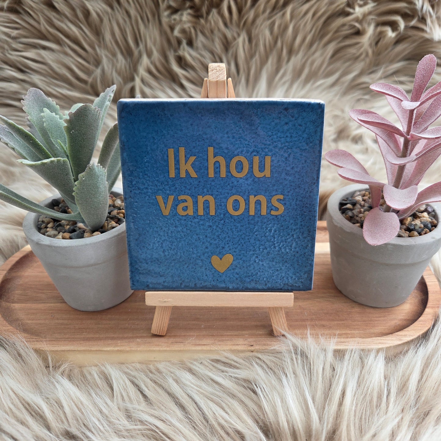 Robuust wenstegeltje: Ik hou van ons
