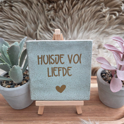 Robuust wenstegeltje: Huisje vol liefde