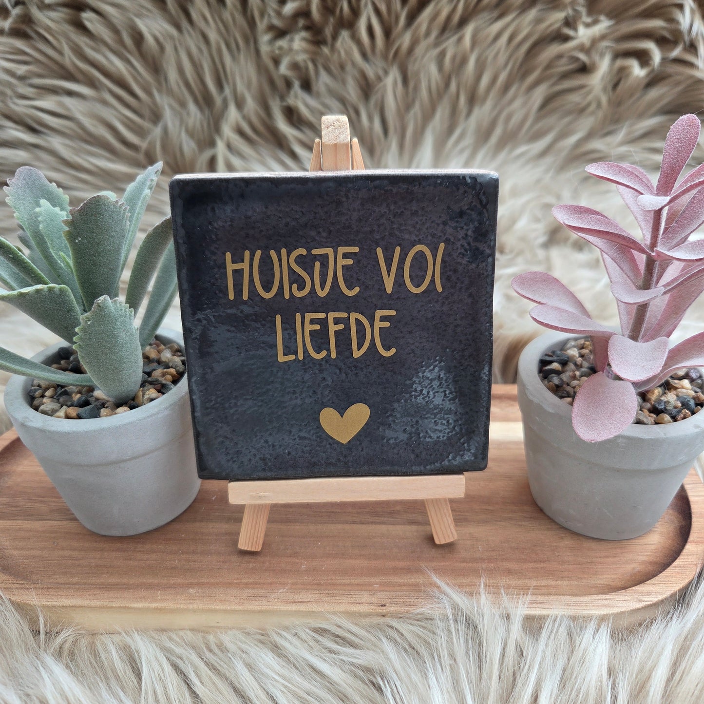 Robuust wenstegeltje: Huisje vol liefde