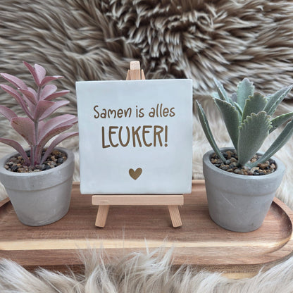 Robuust wenstegeltje: Samen is alles leuker!