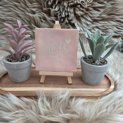 Robuust wenstegeltje: Liefs