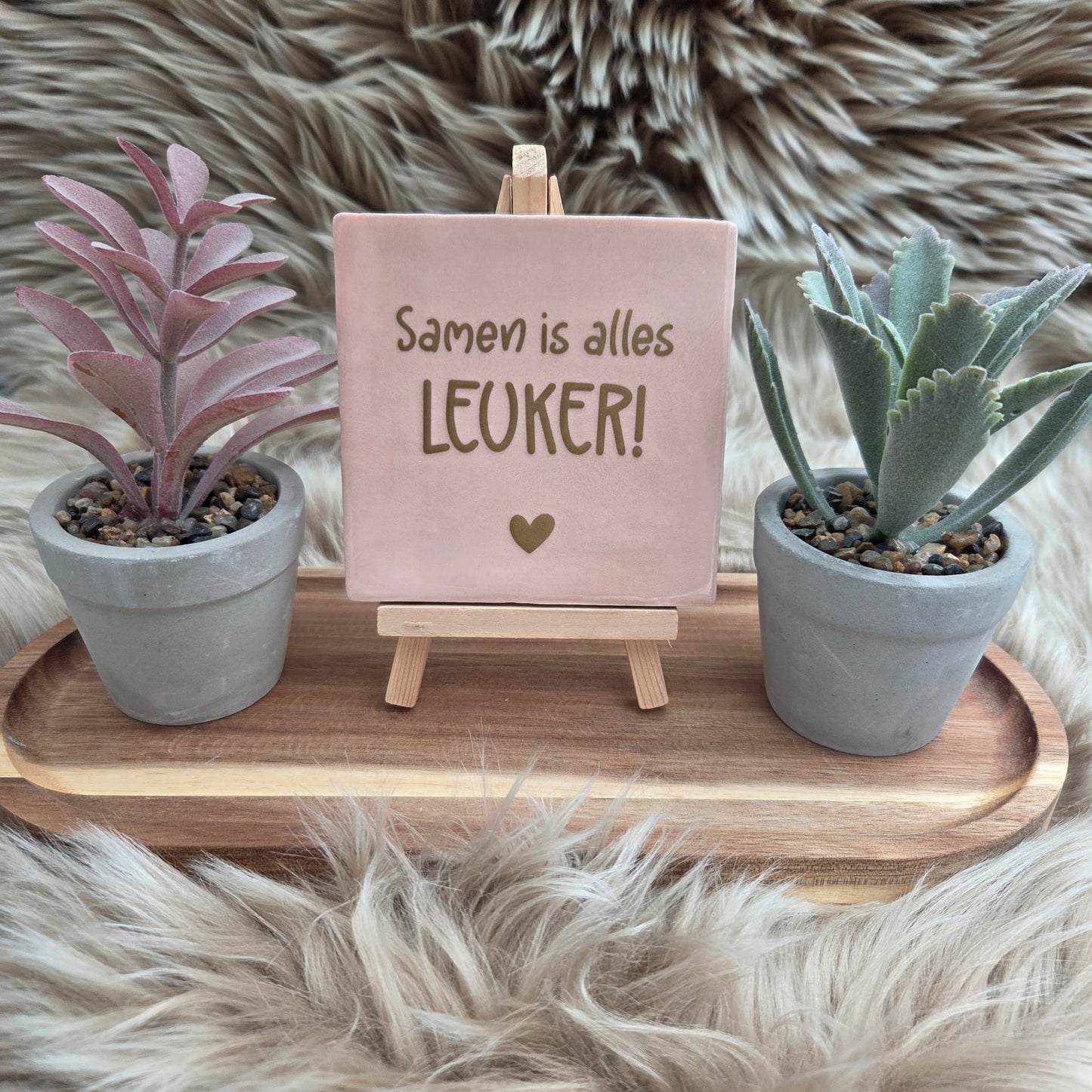 Robuust wenstegeltje: Samen is alles leuker!