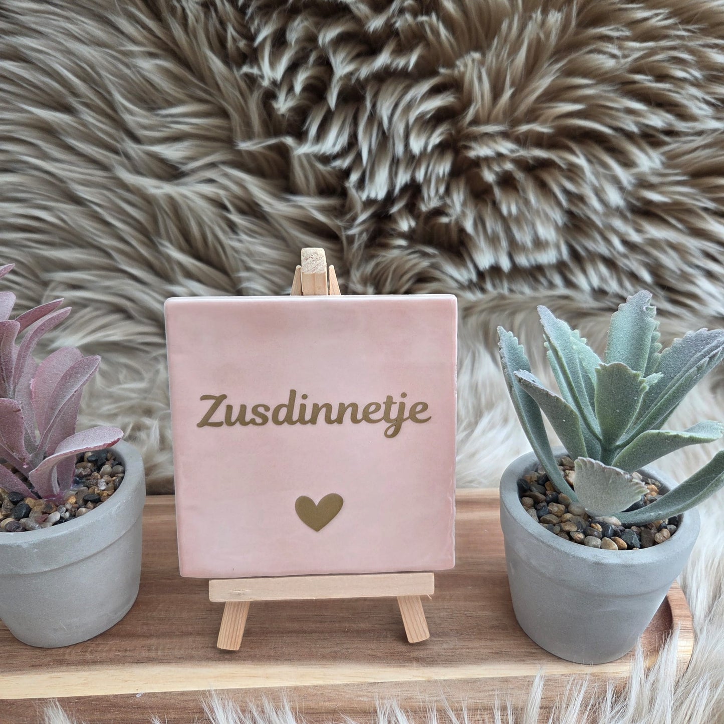 Robuust wenstegeltje: Zusdinnetje