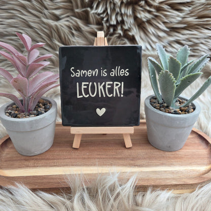 Robuust wenstegeltje: Samen is alles leuker!