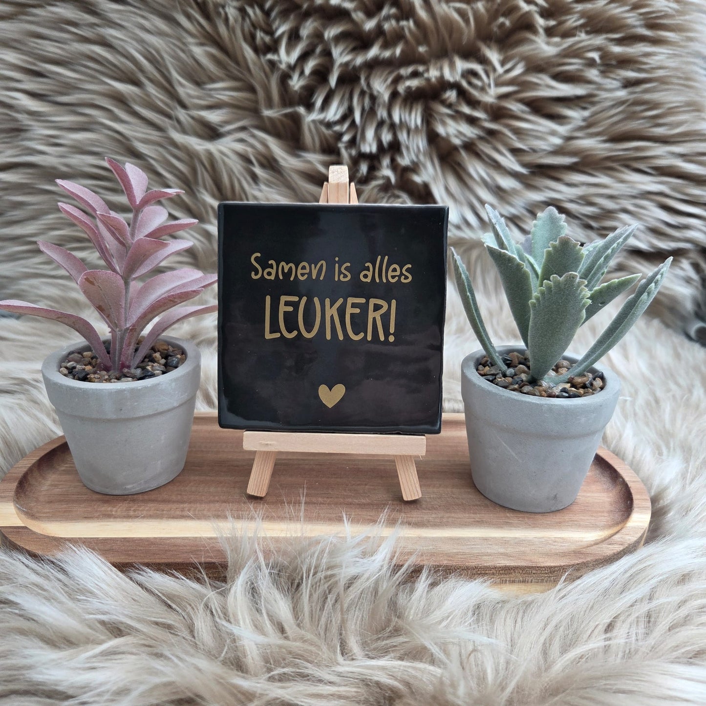 Robuust wenstegeltje: Samen is alles leuker!