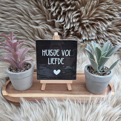 Robuust wenstegeltje: Huisje vol liefde