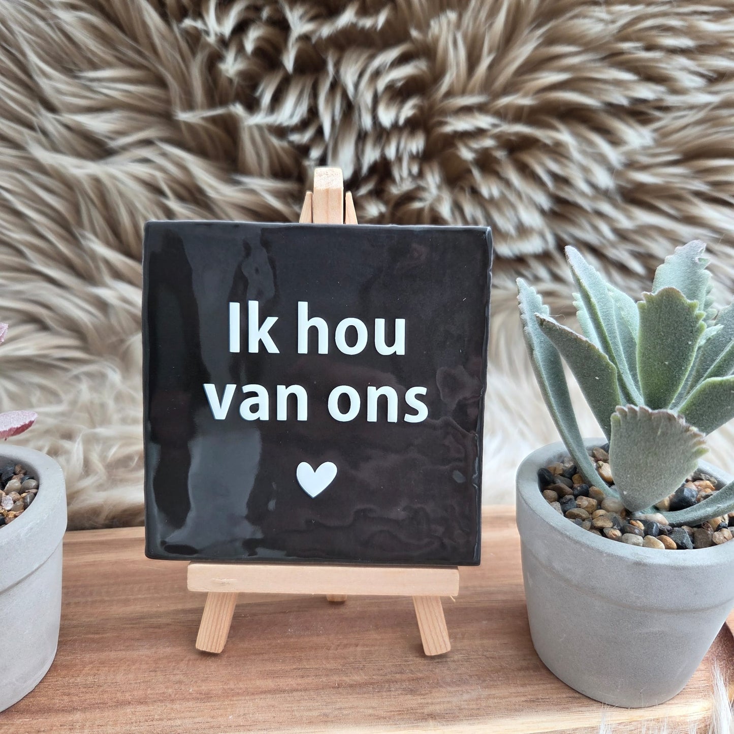 Robuust wenstegeltje: Ik hou van ons