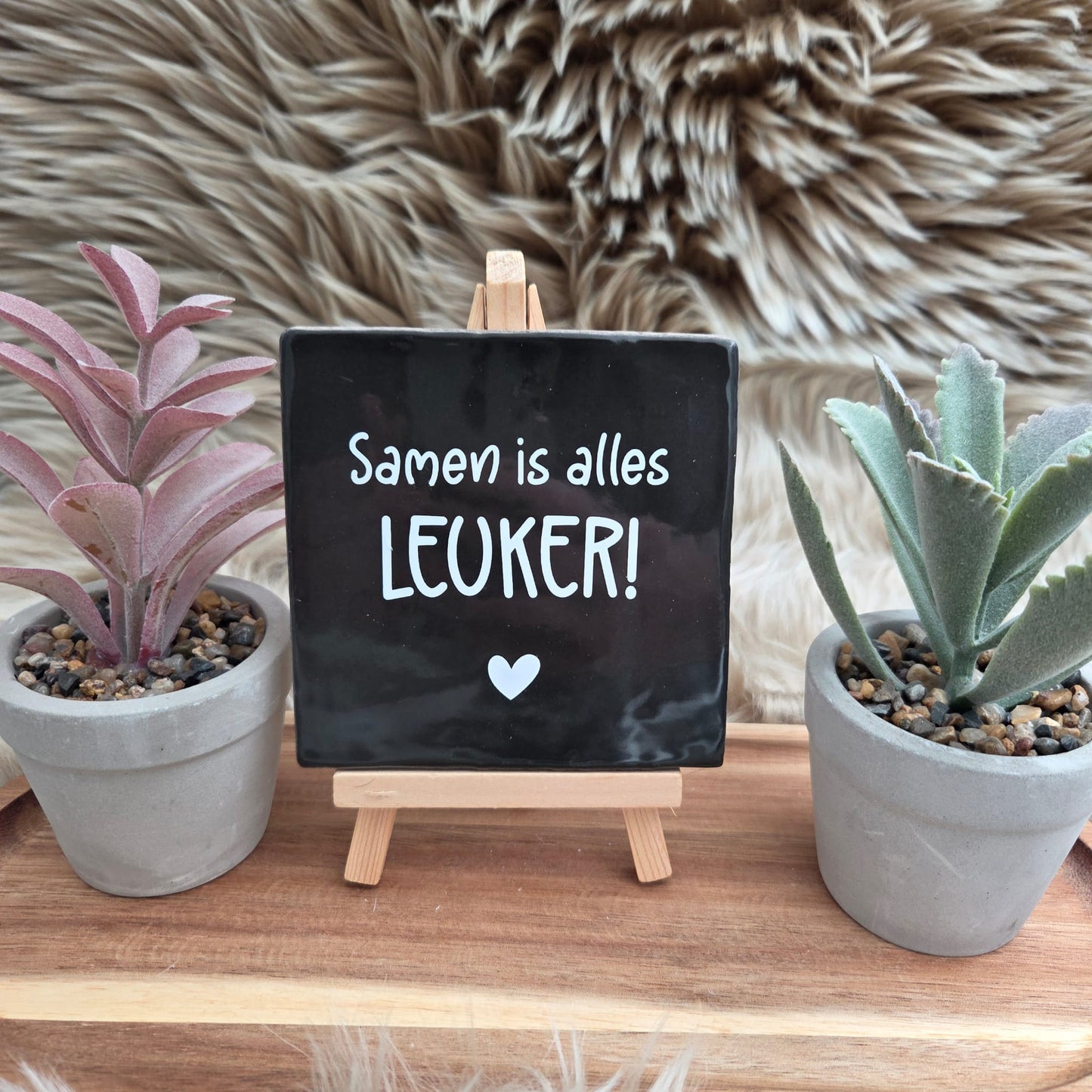 Robuust wenstegeltje: Samen is alles leuker!