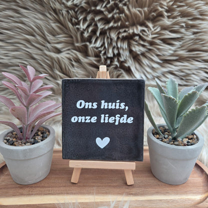 Robuust wenstegeltje: Ons huis, onze liefde