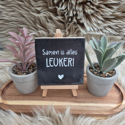 Robuust wenstegeltje: Samen is alles leuker!