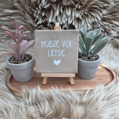 Robuust wenstegeltje: Huisje vol liefde