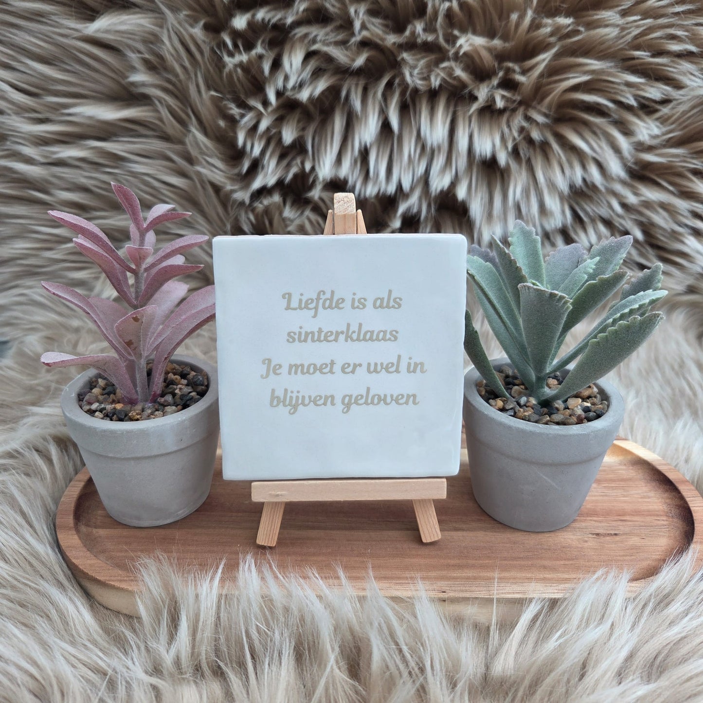 Robuust wenstegeltje - Liefde en sinterklaas