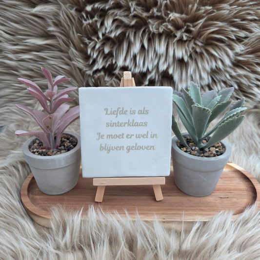 Robuust wenstegeltje - Liefde en sinterklaas