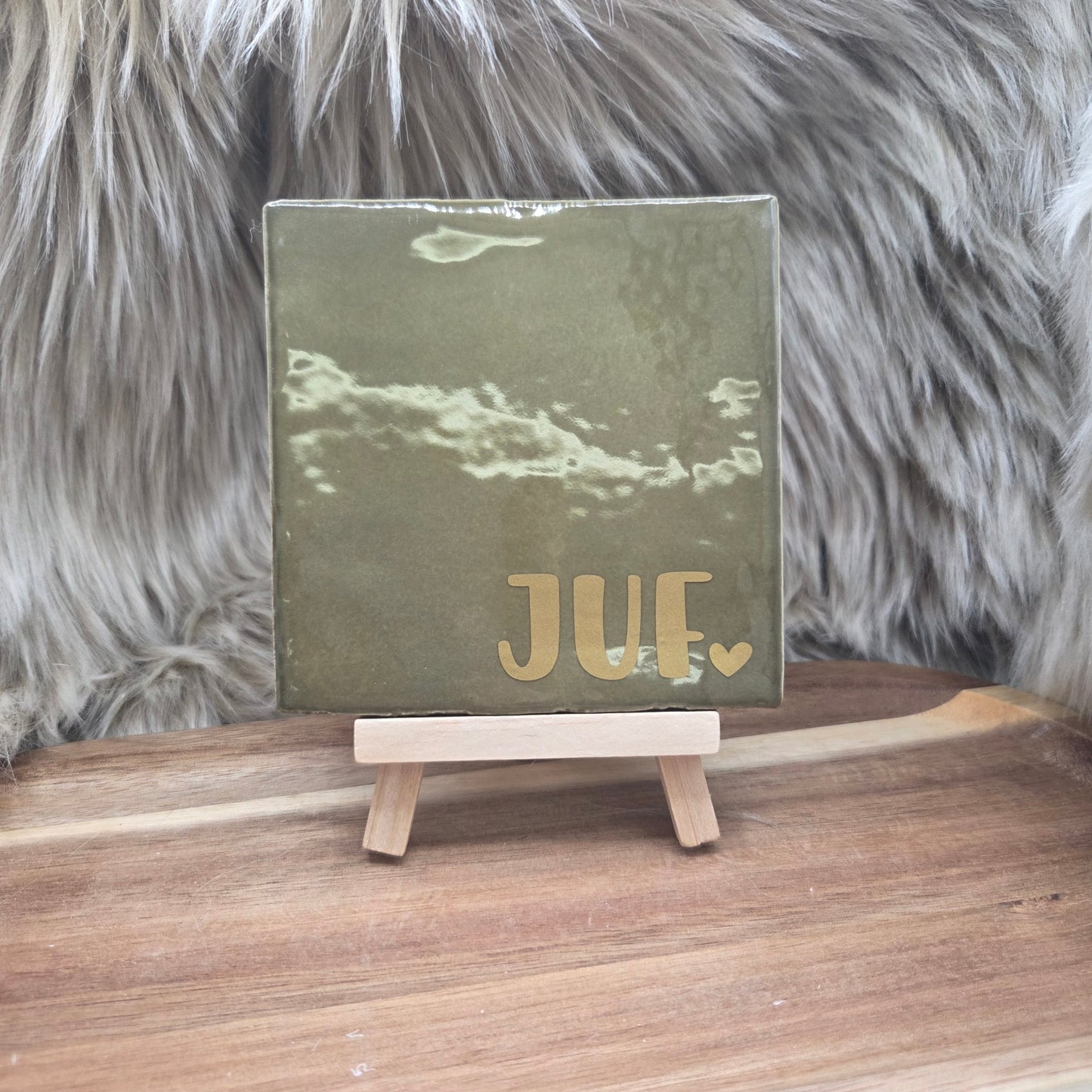 Robuust wenstegeltje:  Juf