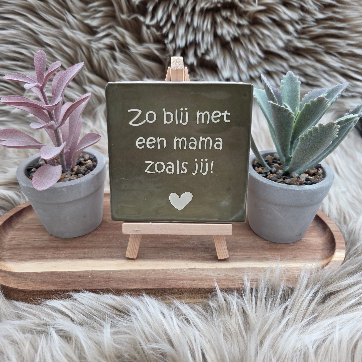 Robuust wenstegeltje:  Zo blij met een mama zoals jij!