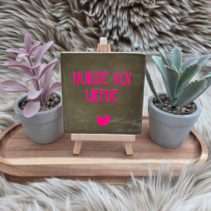 Robuust wenstegeltje: Huisje vol liefde