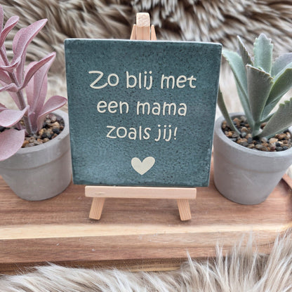 Robuust wenstegeltje:  Zo blij met een mama zoals jij!