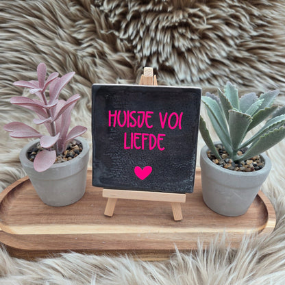 Robuust wenstegeltje: Huisje vol liefde