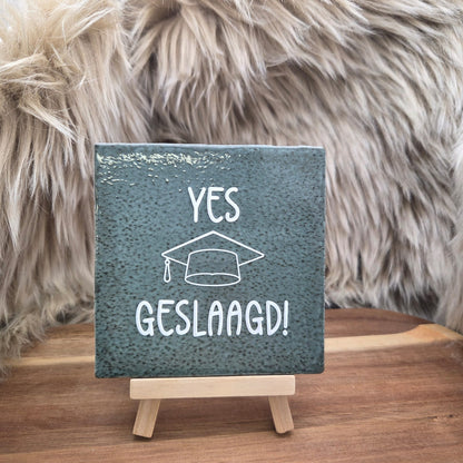 Robuust wenstegeltje:  Yes geslaagd!