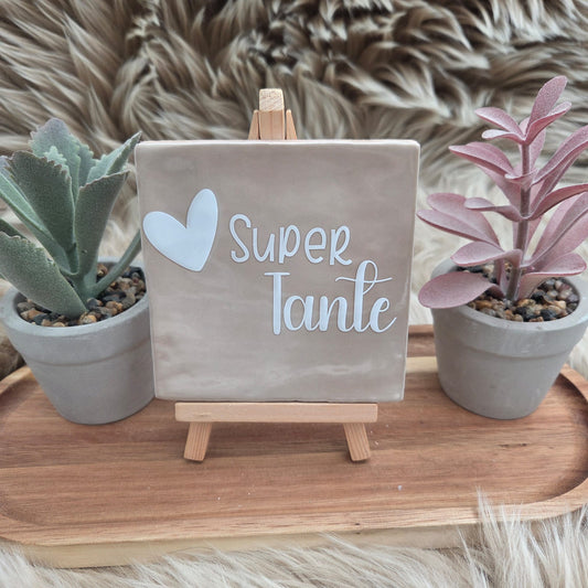 Robuust wenstegeltje:  Super tante