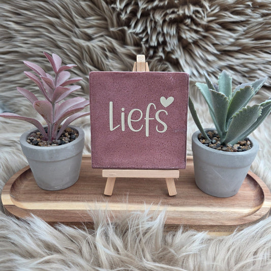 Robuust wenstegeltje: Liefs