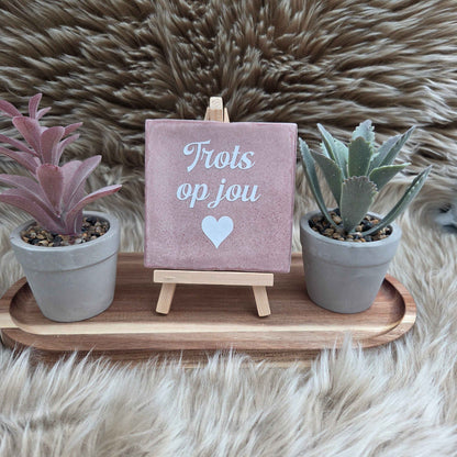 Wenstegeltje, Spreuktegel, Cadeau, Thuis, Zomaar, Trendy, Gepersonaliseerd, Decoratie, Liefde