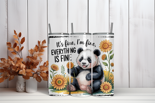 Tumbler It's fine I'm fine panda