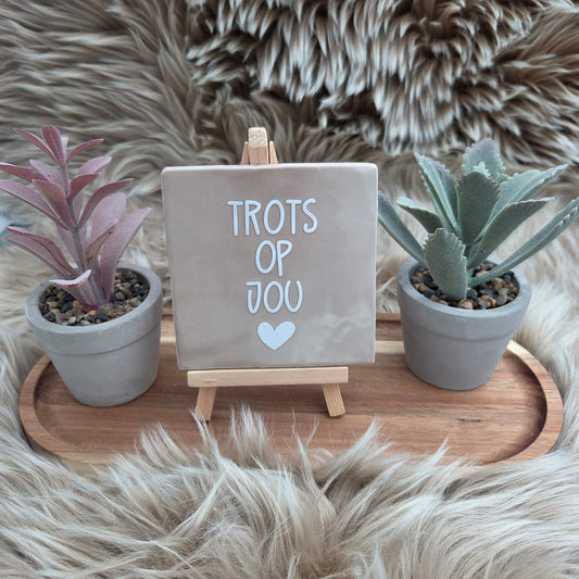 Robuust wenstegeltje Trots op jou