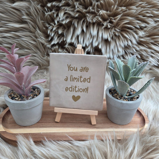 Robuust wenstegeltje - You are a limited edition!