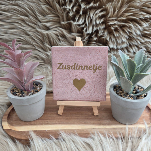 Robuust wenstegeltje: Zusdinnetje