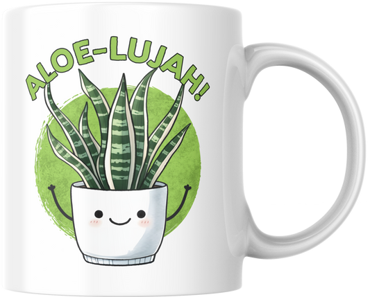 “Aloe-lujah!” – Mok voor plantenliefhebbers