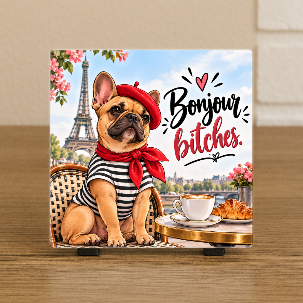 Spreuktegel: Bonjour, Bitches!