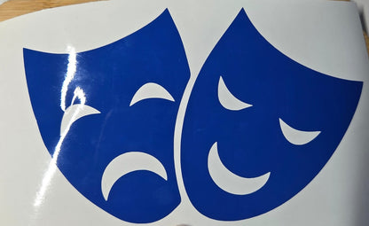 Carnaval Statisch Raamfolie Herbruikbaar – Zelf Samenstellen met Maskers & Kleuren