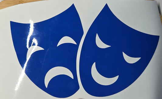 Carnaval Statisch Raamfolie Herbruikbaar – Zelf Samenstellen met Maskers & Kleuren