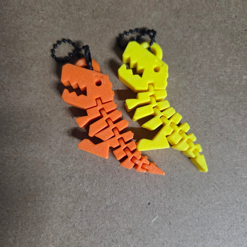 3D fidget dino sleutelhanger