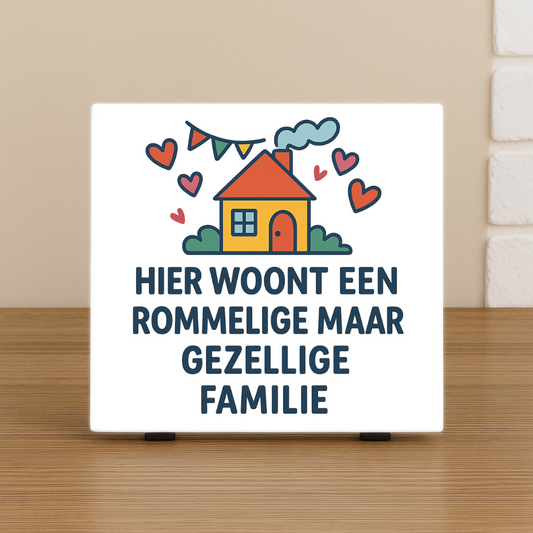 Wenstegeltje, Spreuktegel, bedrukt, cadeau, kantoor, thuis, zomaar, trendy, gepersonaliseerd, Decoratie