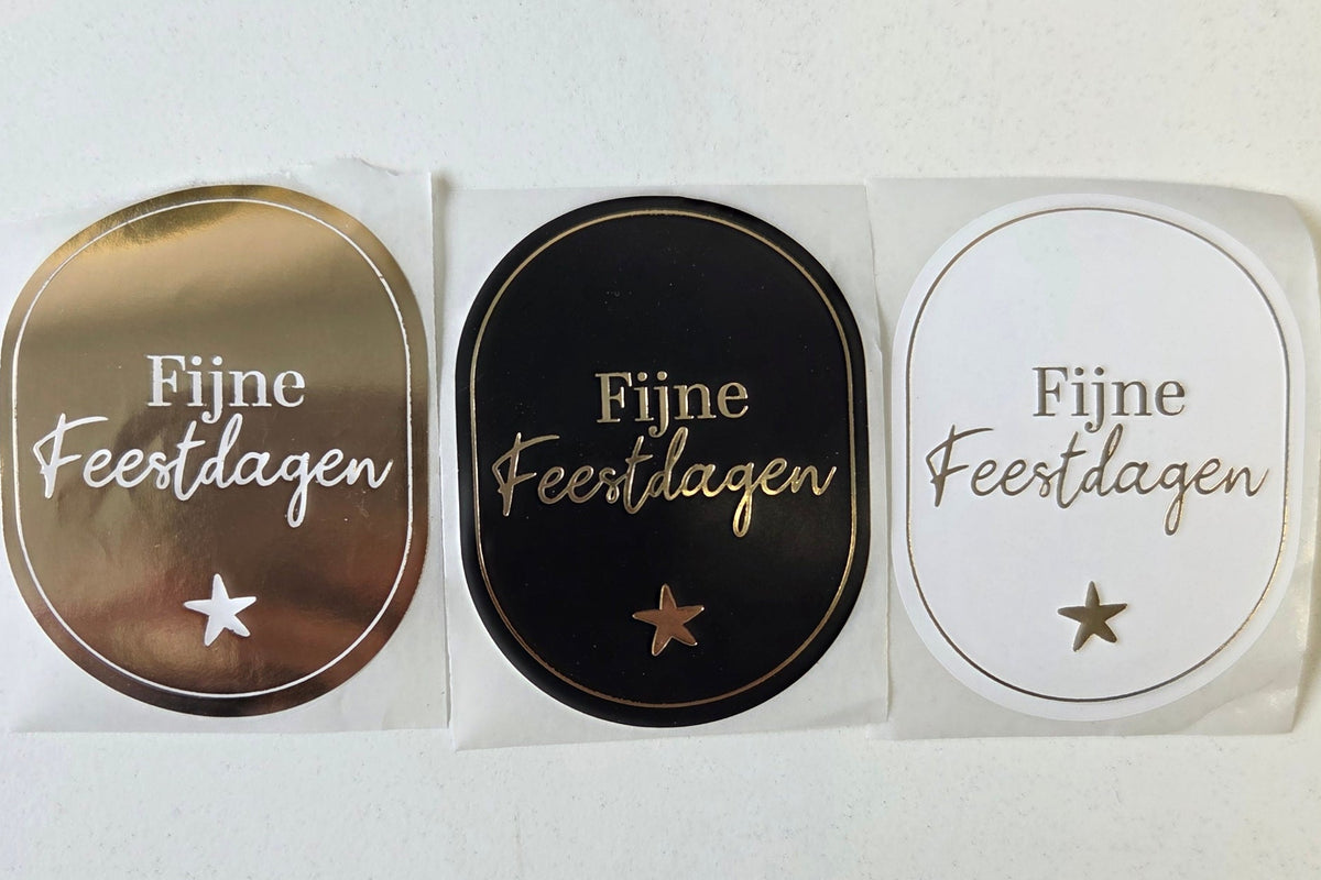 Sticker: Fijne feestdagen
