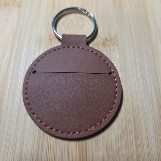 Leren sleutelhanger: Warning I have no filter