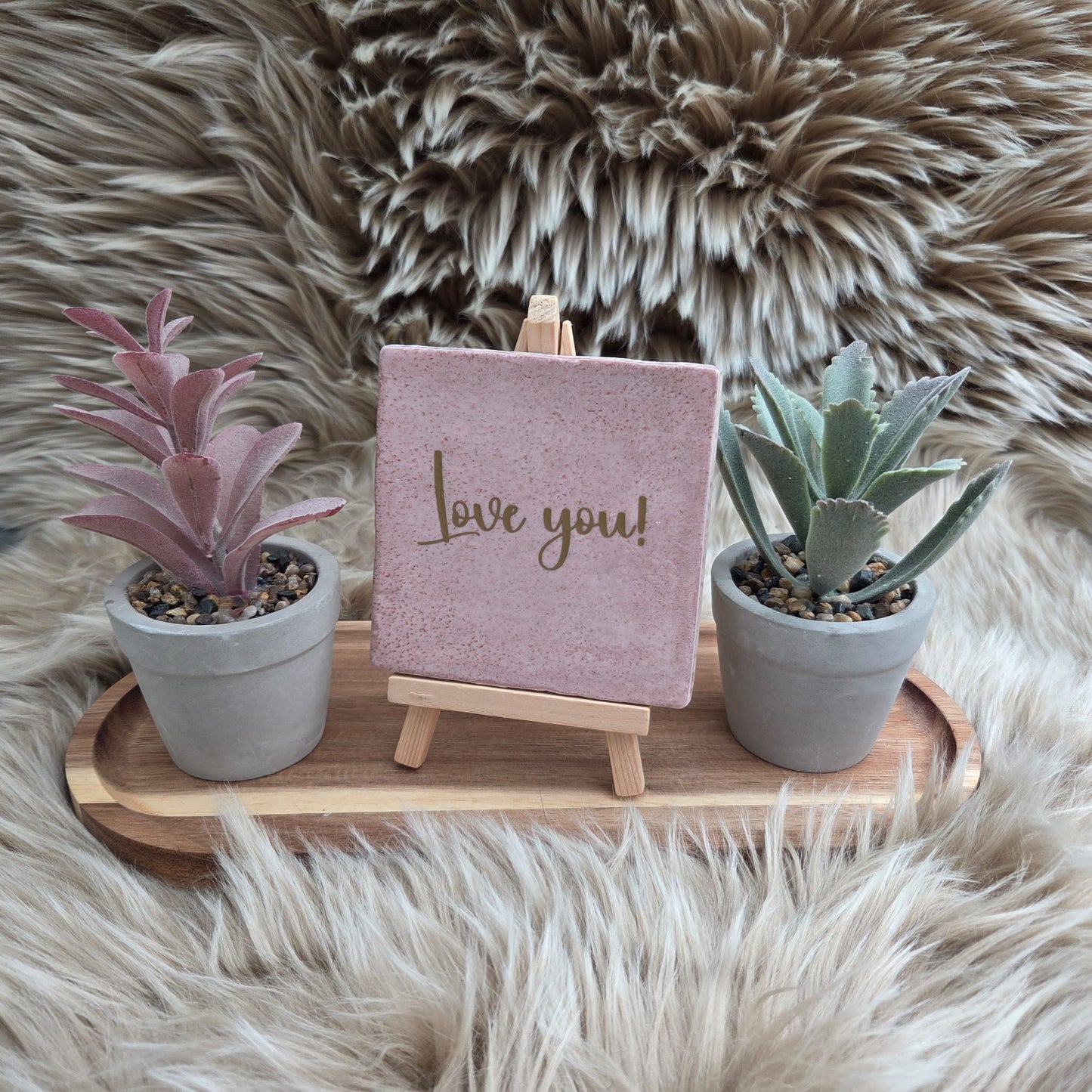 Robuust wenstegeltje: Love you!