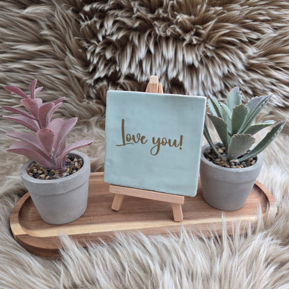 Robuust wenstegeltje: Love you!