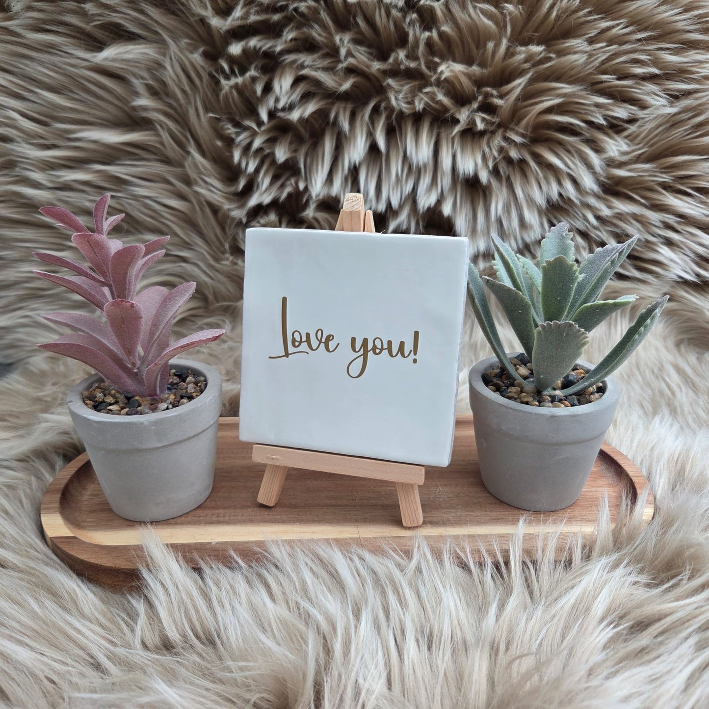 Robuust wenstegeltje: Love you!