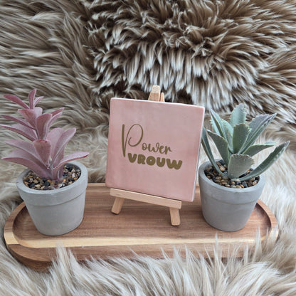 Robuust wenstegeltje: Powervrouw