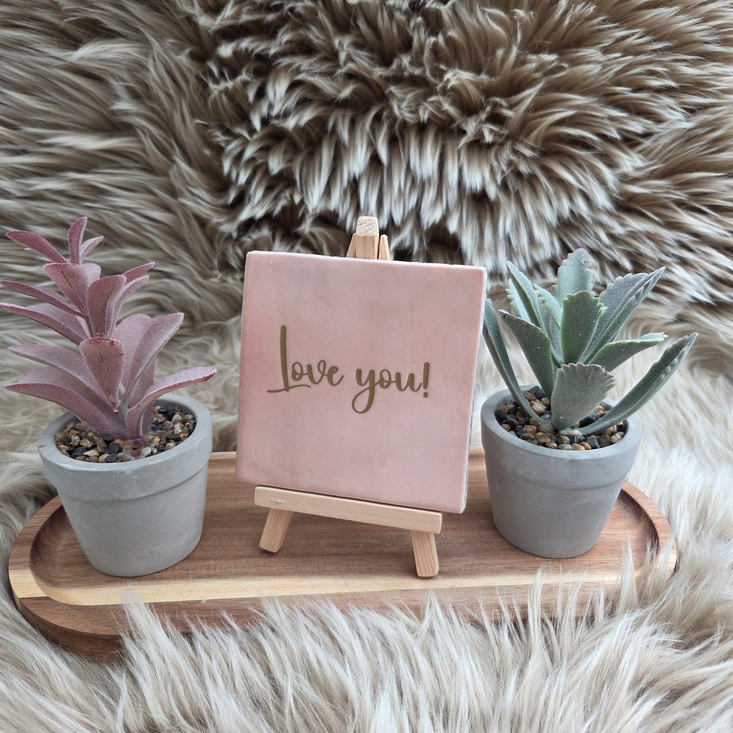 Robuust wenstegeltje: Love you!